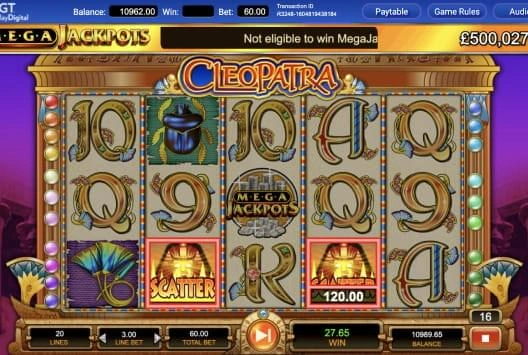 MegaJackpots Cleopatra screenshot 3