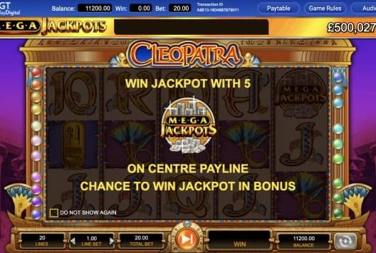 MegaJackpots Cleopatra screenshot 4