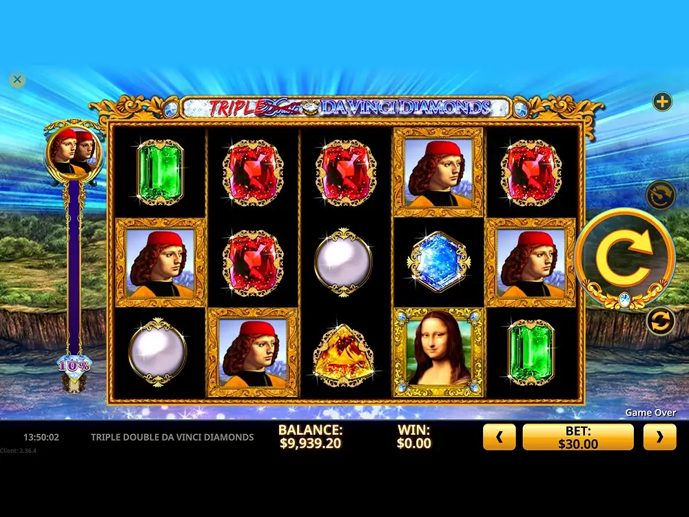 Triple Double Da Vinci Diamonds screenshot 3