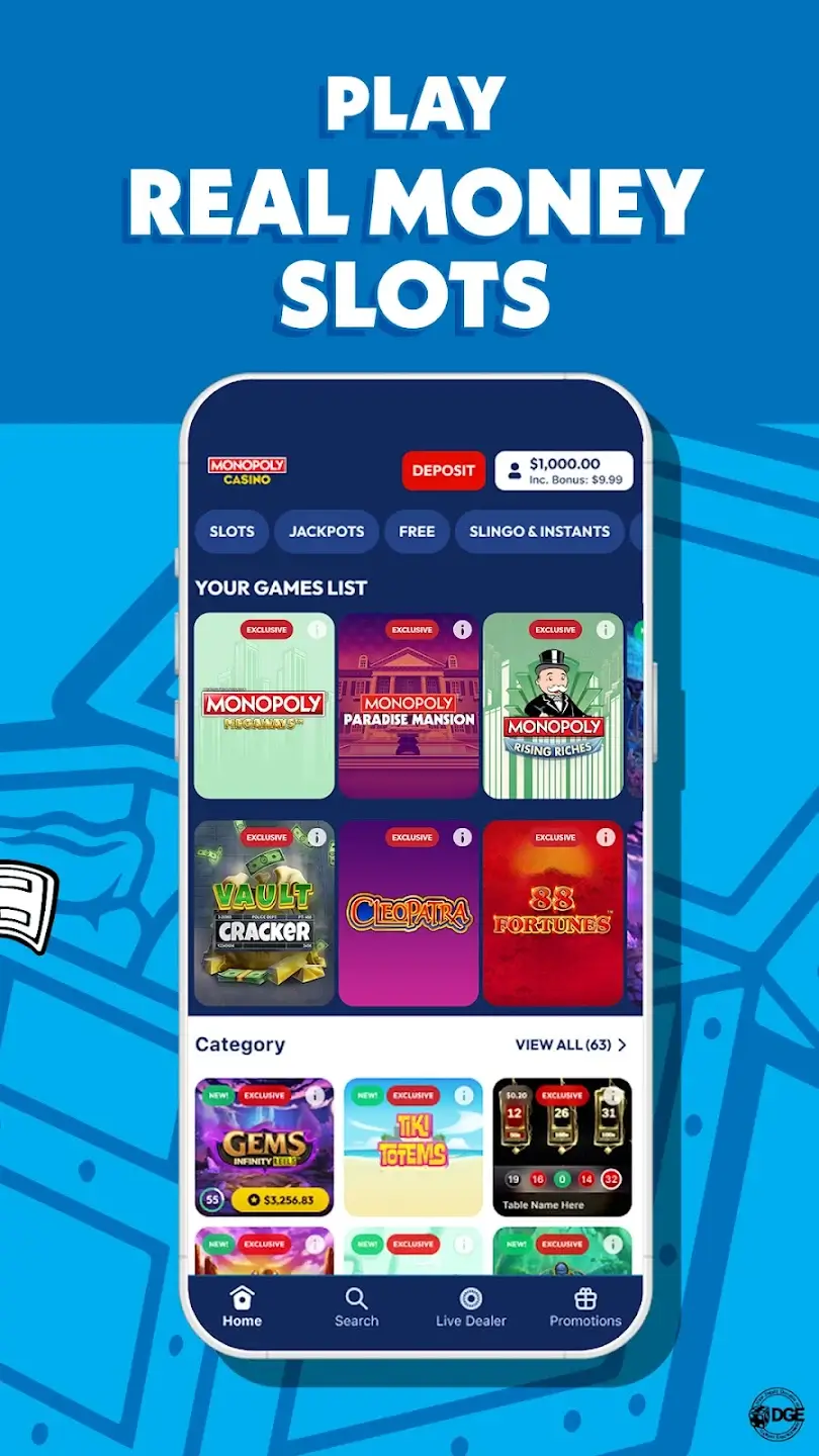 Monopoly Casino app image 2