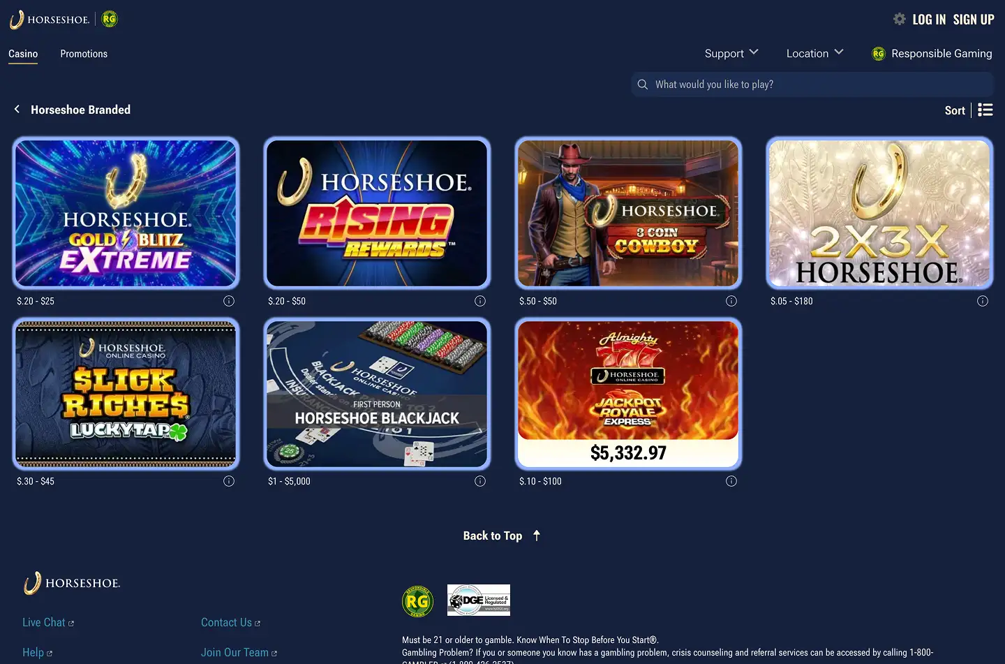 Horseshoe Casino screenshot 6