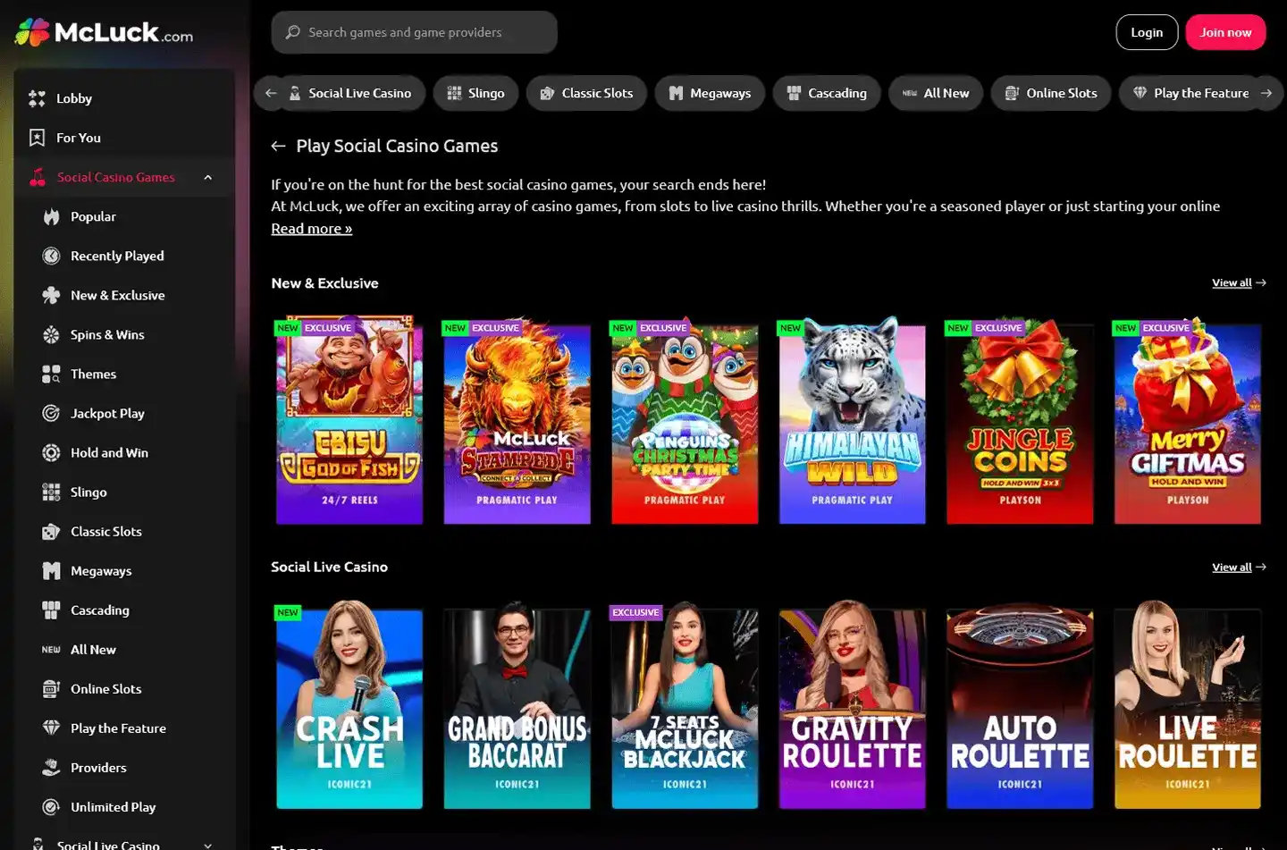 McLuck Casino screenshot 5