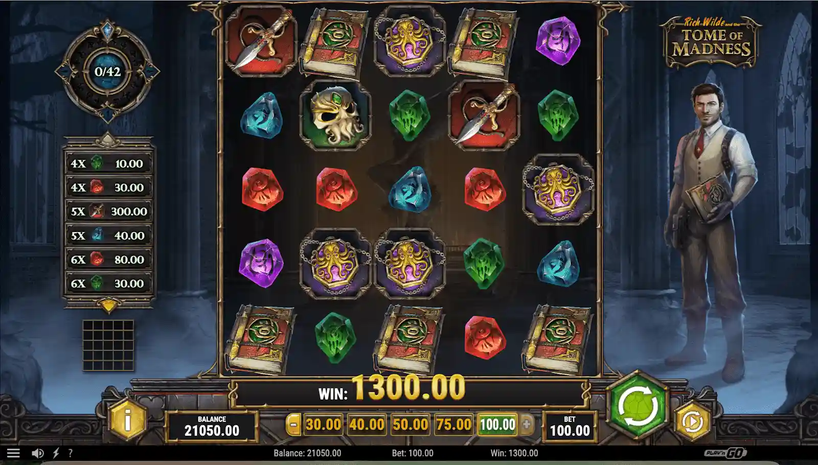 Rich Wilde and the Tome of Madness online slot